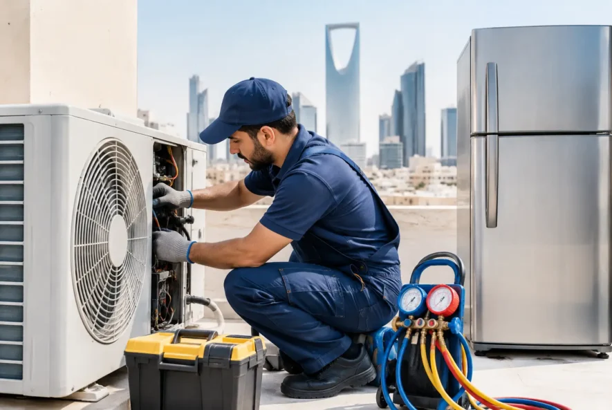فني تكييف وثلاجات في الرياض لخدمة الأعطال العاجلة